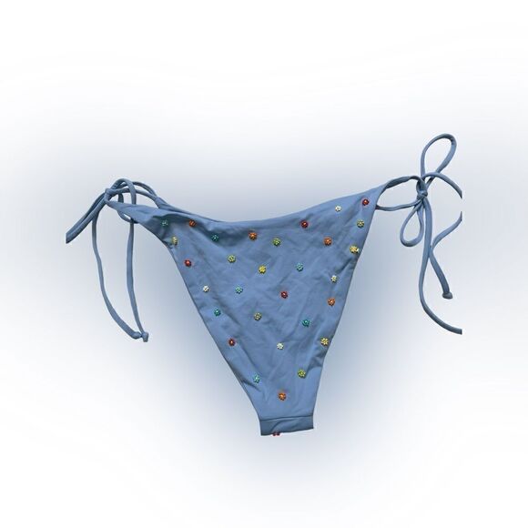L*SPACE Beaded BRITTANY-LENNOX BIKINI BOTTOM Large - Picture 2 of 7